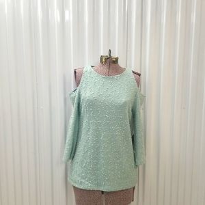 Jennifer Lopez Icy Romance Cold Shoulder Top